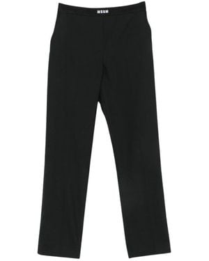 MSGM Straight Hosen - Schwarz