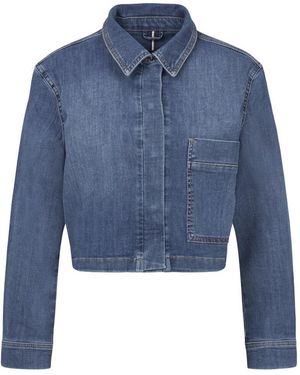 Bugatti Kurze Jeansjacke Mit Verdeckten Knöpfen - Blau