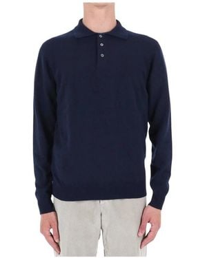 Drumohr Polo Knit - Blauw