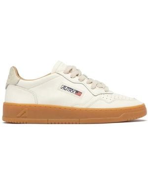 Autry Schoenen ,Leer Medalist - Wit