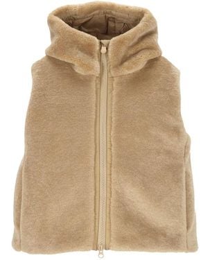 Save The Duck Cassandra Faux Fur Puffer Vest - Naturel