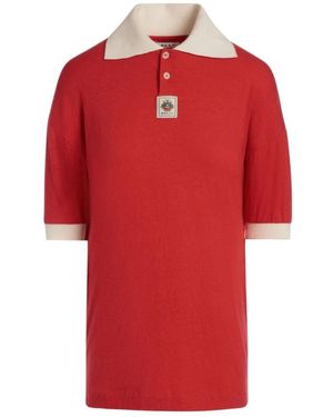 Bally Polo Shirts - Rosso