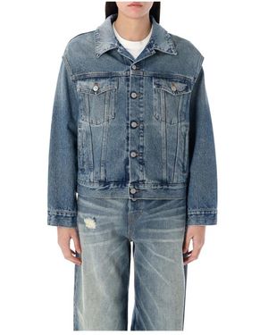 MM6 by Maison Margiela Denim Jas - Blauw