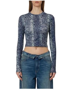 Liu Jo Long Sleeve Tops - Azul