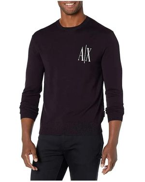 ARMANI EXCHANGE Round-Neck Knitwear - Azul