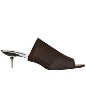 Courreges Heeled Mules - Marrone