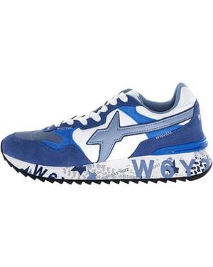 W6yz Schoenen ,Blauw ,Leer Yak-M