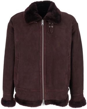 Arma Bordeaux Sano Merino Suède Jas - Paars