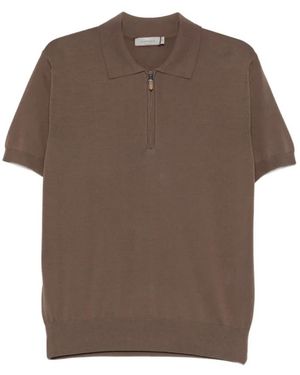 Canali Polo Shirts - Brown
