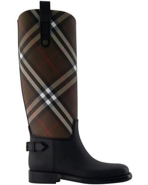 Burberry Lf Cavalier Stiefel - Schwarz