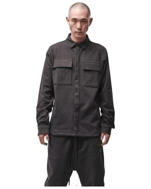 Thom Krom Overhemden ,Bruin ,Katoen Mh 183 Jersey Shirt - Zwart