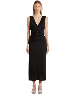 Marella Jerseykleid Aus Viskosemix - Schwarz