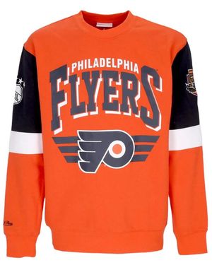 Mitchell & Ness Long Sleeve Training Tops - Naranja