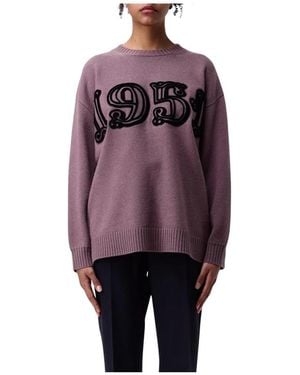 Max Mara Lila Cashmere Pullover Sweater - Paars