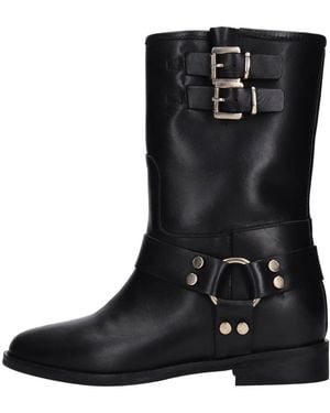 GISÉL MOIRÉ Stiefel Schwarz