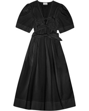Ganni Midi Dresses - Negro