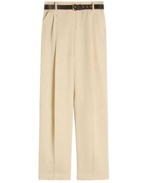 Max Mara Wide Trousers - Natural