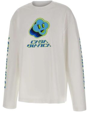 CASABLANCA Long Sleeve Tops - White