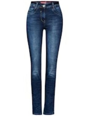 Cecil Slim Fit Jeans - Blau