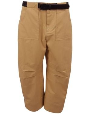 Sea Cropped Trousers - Neutro