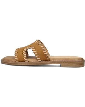 Blasz Braune Sommer-Slipper Mit Peeptoe
