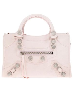 Balenciaga Tassen ,Roze ,Katoen Le City Kleine Handtas