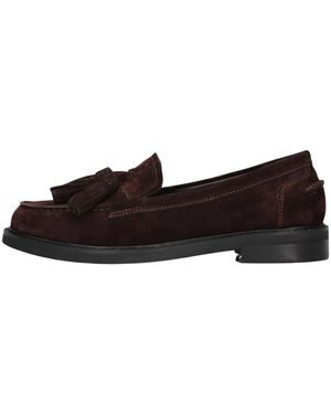 Omoda Braune Wildleder Loafers Stilvolles Modell