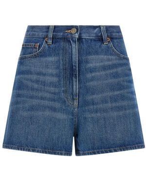 Valentino Garavani Denim Shorts - Blue