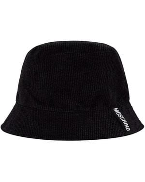 Moschino Omkeerbare Bucket Hat - Zwart