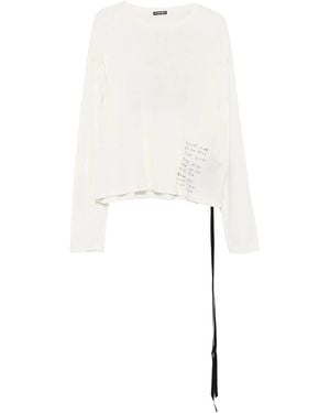 Ann Demeulemeester Long Sleeve Tops - White