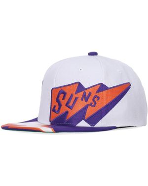Mitchell & Ness Accessoires ,Wit ,Polyester Phoenix Suns Platte Klep Pet