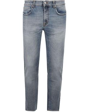 Department 5 Slim Fit Jeans Mit 5 Taschen - Blau