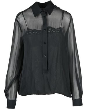 Semicouture Overhemden ,Zwart ,Blouse