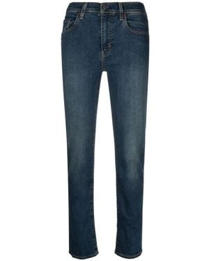 Levi's 724 High Rise Rechte Jeans - Blauw