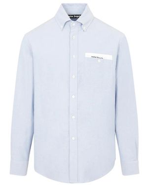 Palm Angels Casual Shirts - Blue