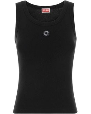 KENZO Sleeveless Tops - Black