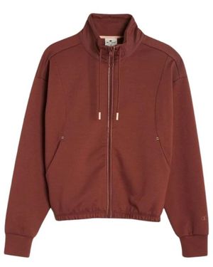 Champion Hoodies & Sweatvesten ,Rood ,Katoen Full Zip Sweatshirt