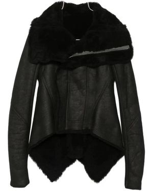Rick Owens Jassen ,Zwart ,Leer Naska Jacket