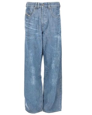 DIESEL Jeans ,Blauw ,Denim D-Macro Relaxed Wijde Jeans