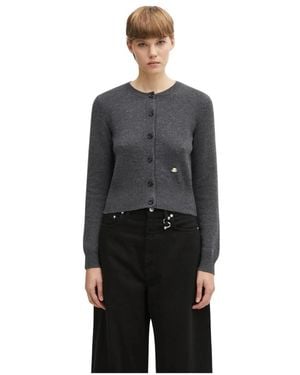 JW Anderson Cardigan Mit Kontraststickerei - Schwarz