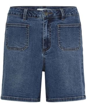 Kaffe Denim Shorts - Azul