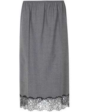 Semicouture Midi Skirts - Gris