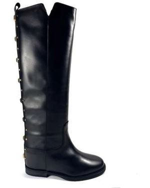 Via Roma 15 High Boots - Blue