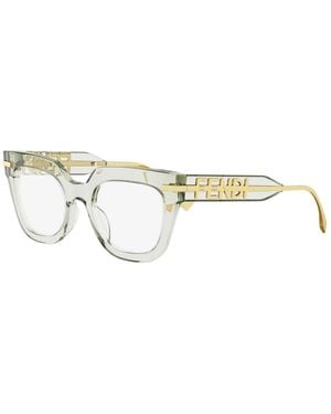 Fendi Square Eyeglasses - Mettallic
