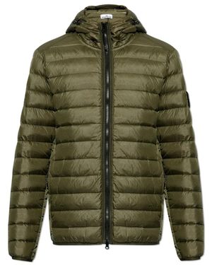 Stone Island Down Jackets - Green