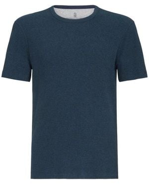Brunello Cucinelli T-Shirts - Bleu