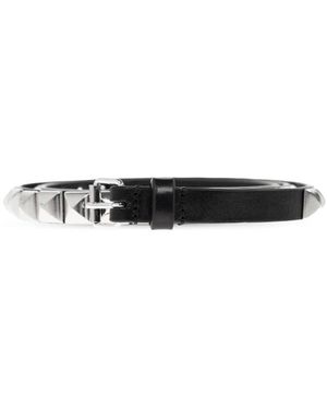 DSquared² Accessoires ,Zwart ,Leer Leren Riem Met Studs