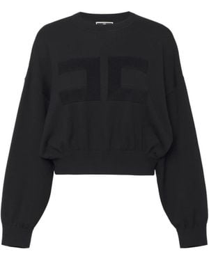 Elisabetta Franchi Sweatshirts - Black