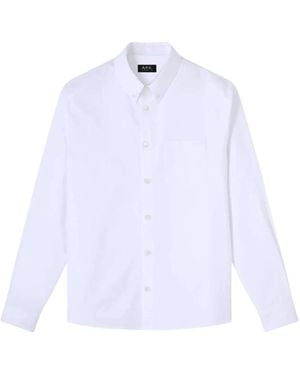A.P.C. Casual Shirts - Blanco