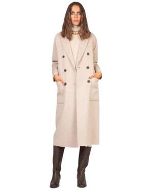 ViCOLO Double-Breasted Coats - Pink